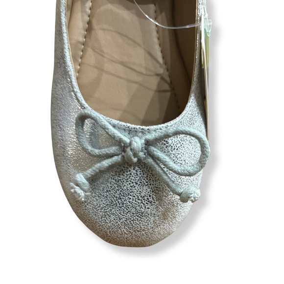 ✨ Zuffymomo Silver Glitter Mary Jane Flats – Girls Size 12 – NIB ✨ - Picture 2 of 6